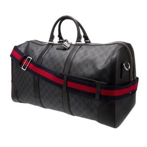 Gucci Supreme Large Black Carry On Duffle